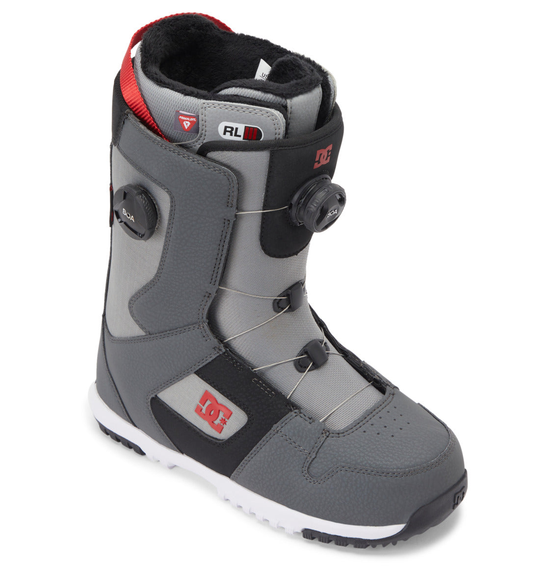 DC Phase Pro BOA® Men Snowboard Boots Black / Grey / Red | US-2316AZO