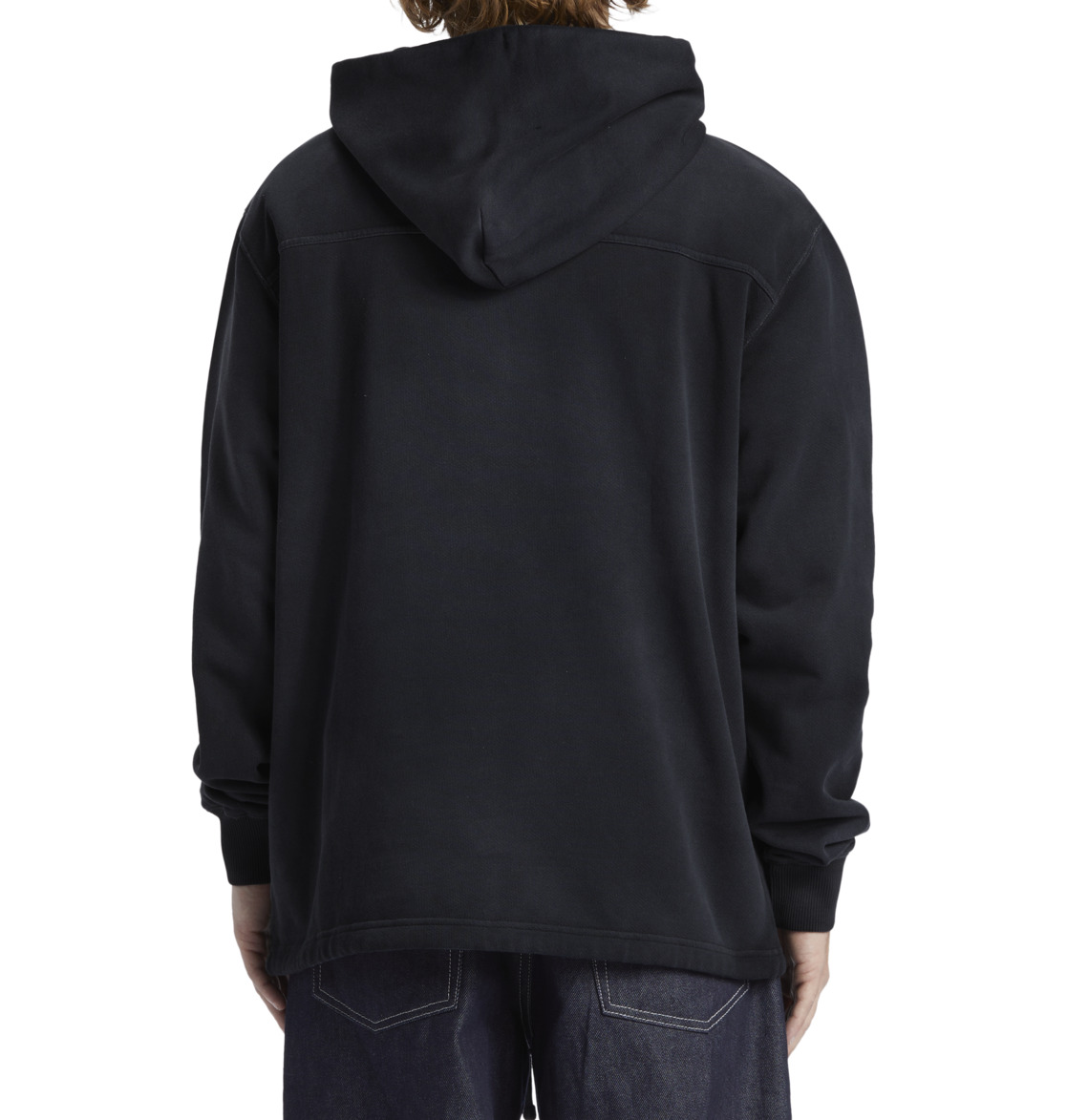 DC Plume Pullover Men Hoodie Black Wash | US-9675KJN