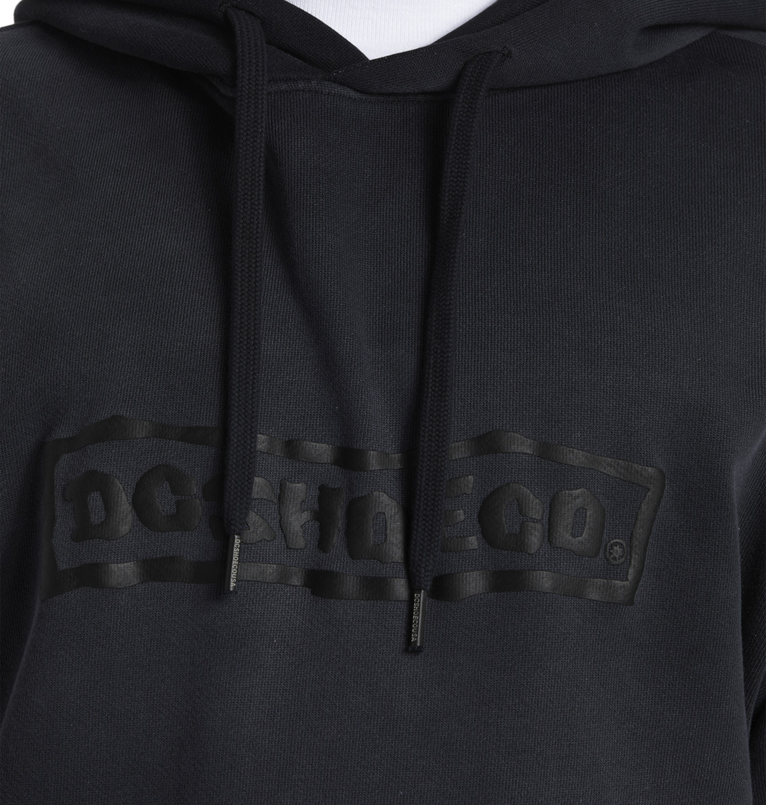 DC Plume Pullover Men Hoodie Black Wash | US-9675KJN