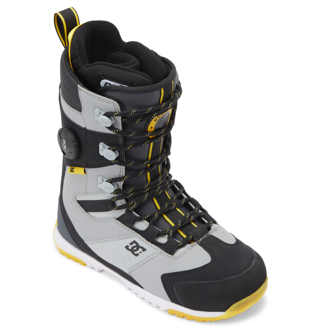 DC Premier Hybrid BOA® Men Snowboard Boots Black / Grey / Yellow | US-4530IGT