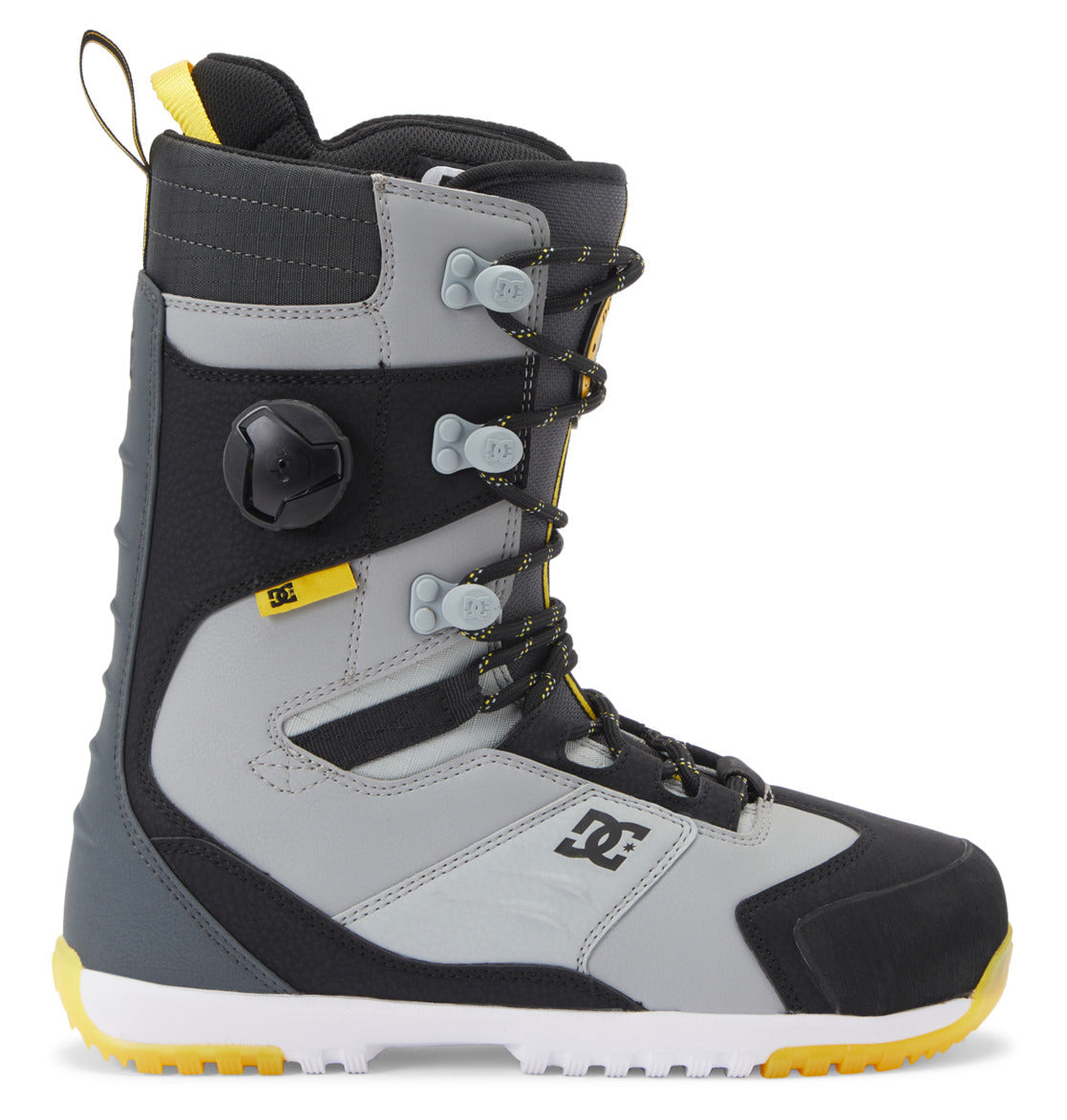 DC Premier Hybrid BOA® Men Snowboard Boots Black / Grey / Yellow | US-4530IGT