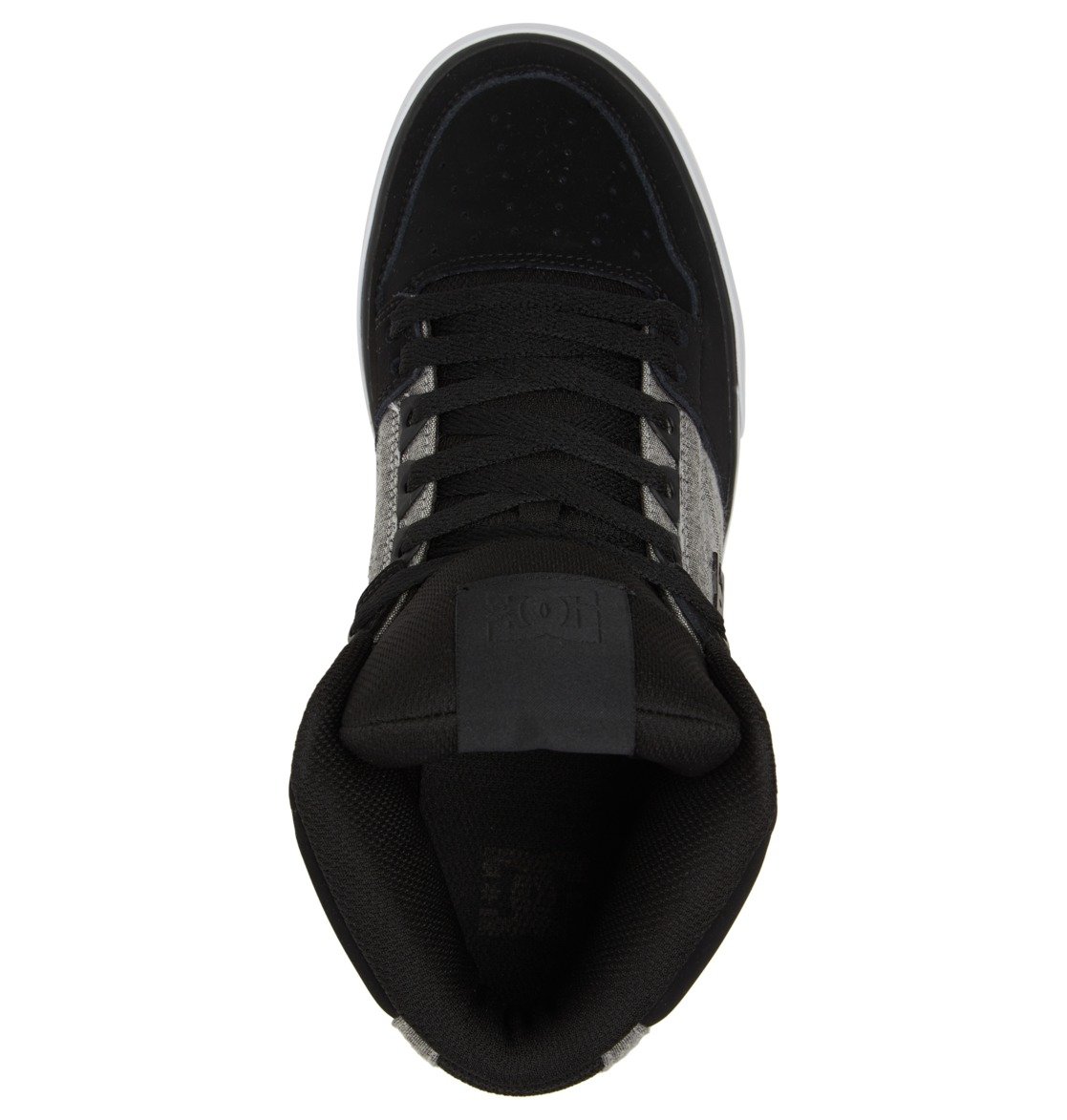 DC Pure High-Top Leather High-Top Men Sneakers Black | US-1973RGH