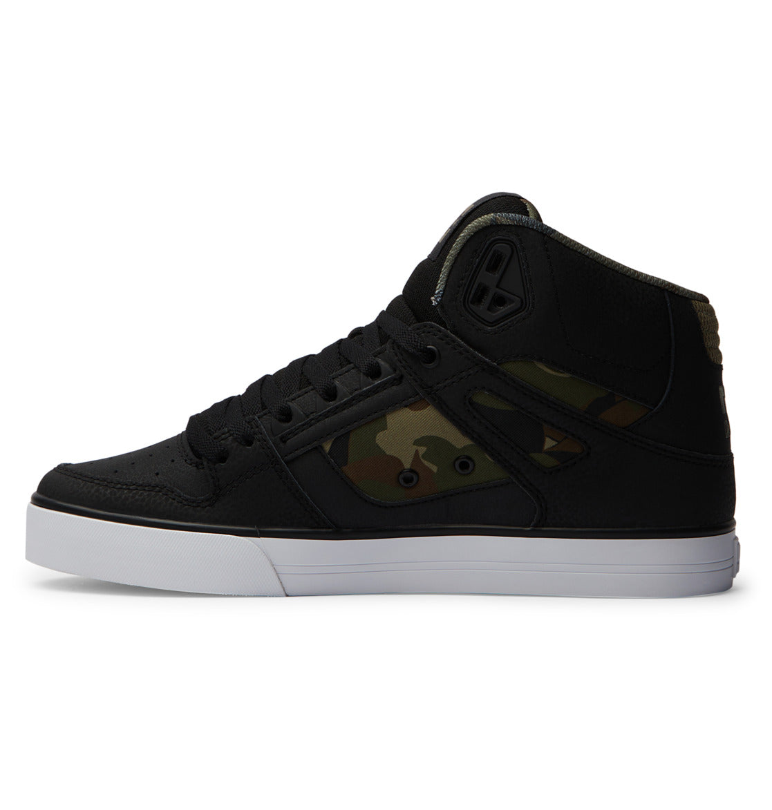 DC Pure High-Top Men Sneakers Black / Green | US-1524ILY