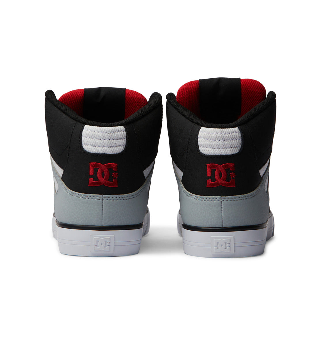 DC Pure High-Top Men Sneakers Black / Grey / Red | US-8619ITR