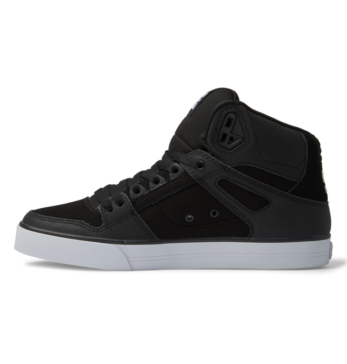 DC Pure High-Top Men Sneakers Black / White | US-1628QBN