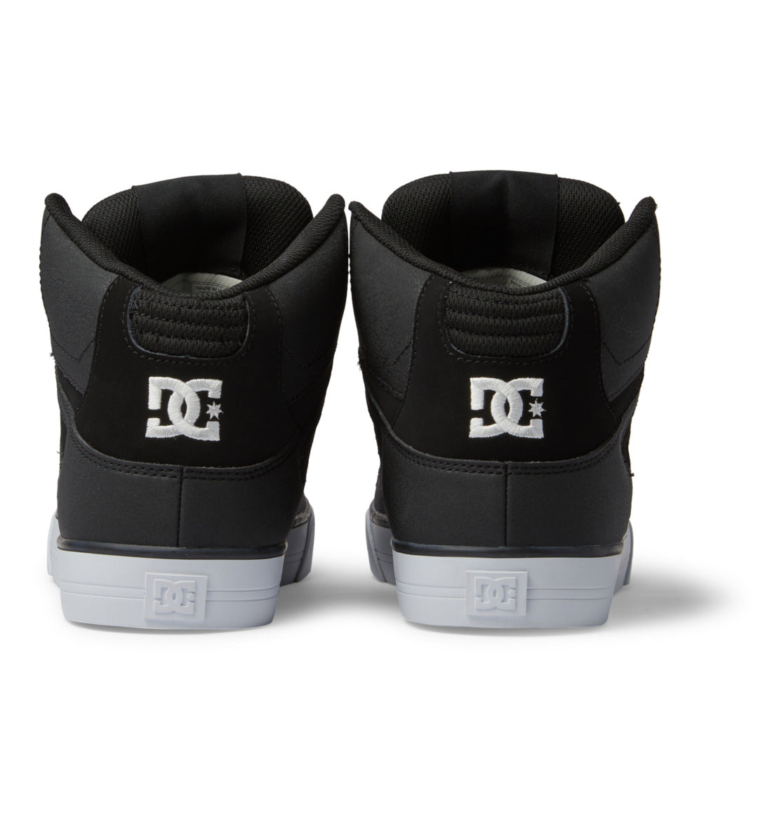 DC Pure High-Top Men Sneakers Black / White | US-1628QBN