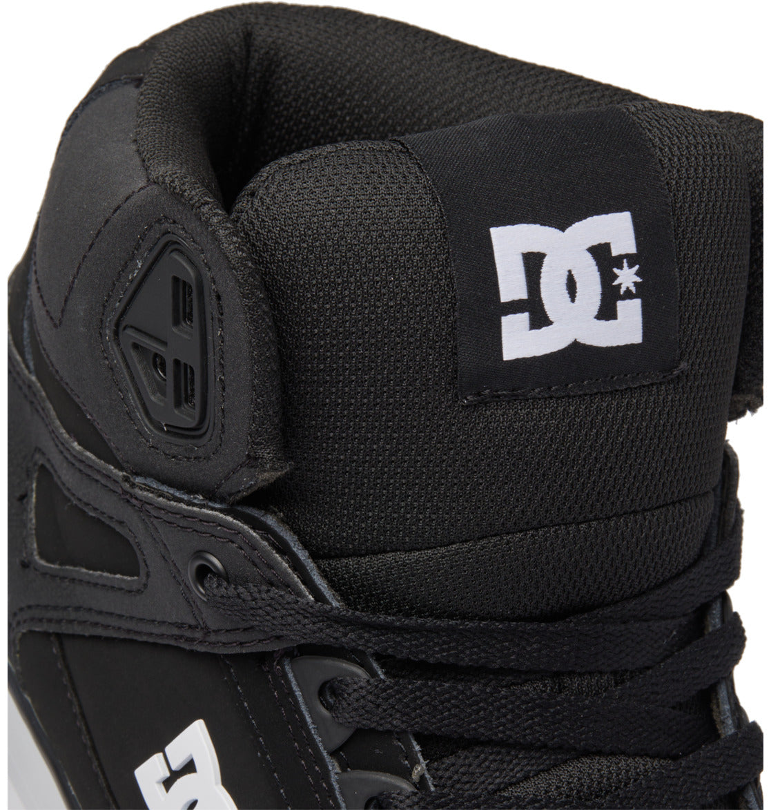 DC Pure High-Top Men Sneakers Black / White | US-1628QBN