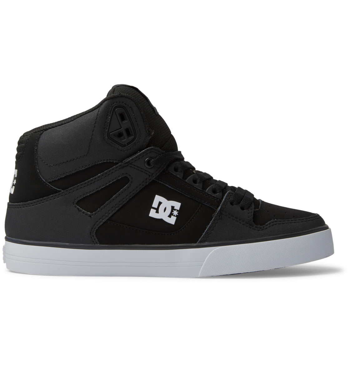 DC Pure High-Top Men Sneakers Black / White | US-1628QBN