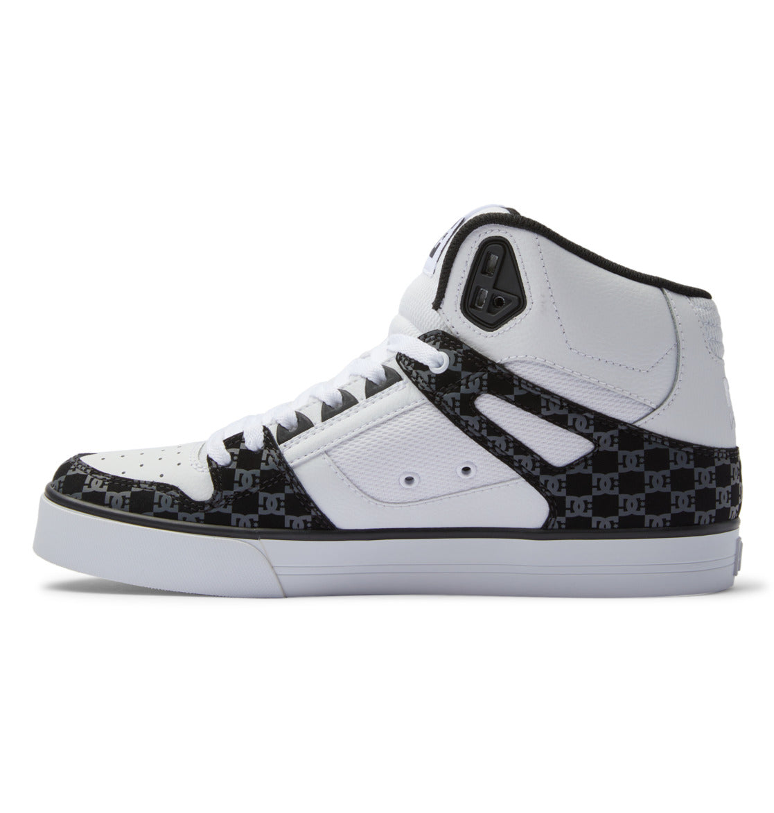 DC Pure High-Top Men Sneakers Black / White | US-7518AGK