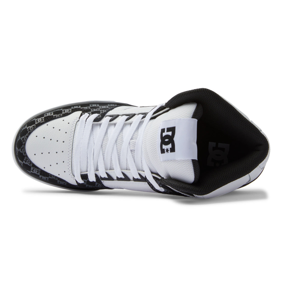 DC Pure High-Top Men Sneakers Black / White | US-7518AGK