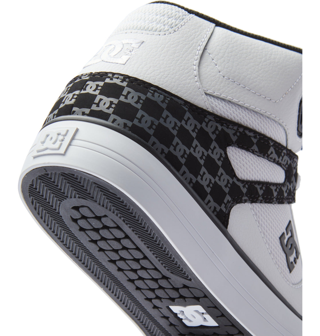 DC Pure High-Top Men Sneakers Black / White | US-7518AGK