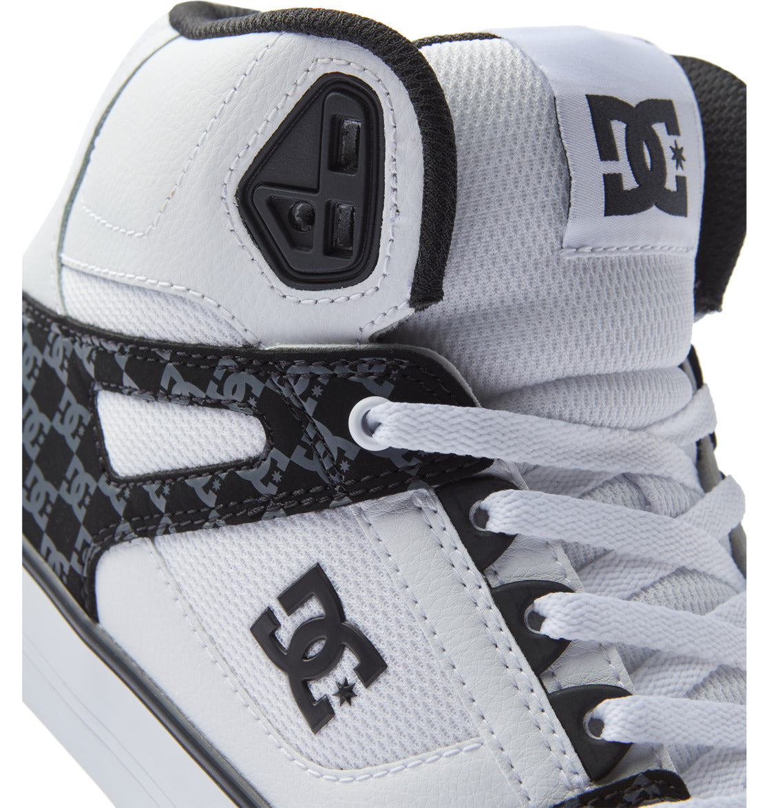 DC Pure High-Top Men Sneakers Black / White | US-7518AGK