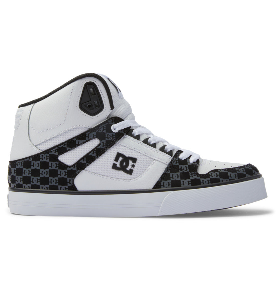 DC Pure High-Top Men Sneakers Black / White | US-7518AGK