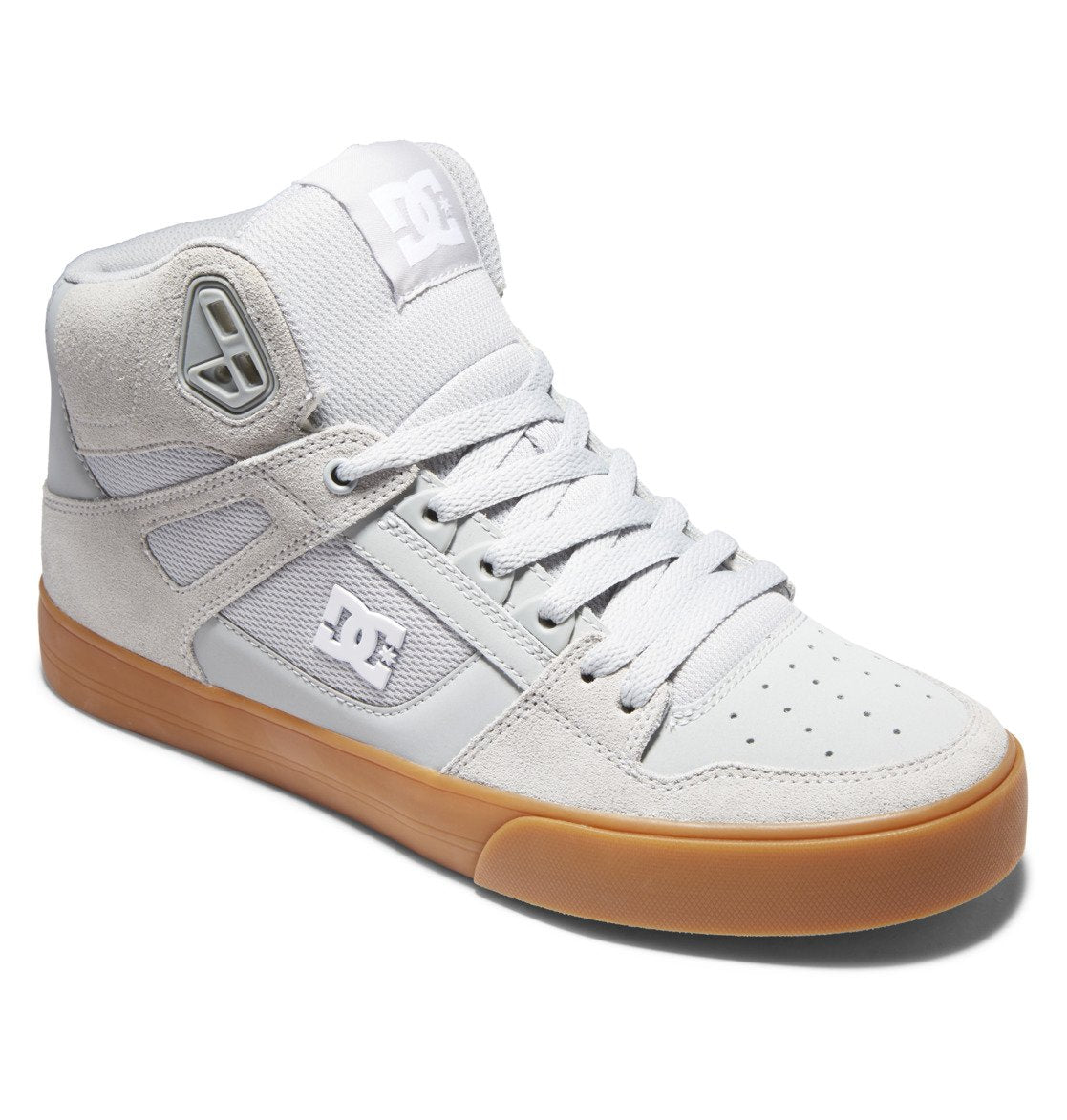 DC Pure High-Top Men Sneakers Grey | US-7065FYH