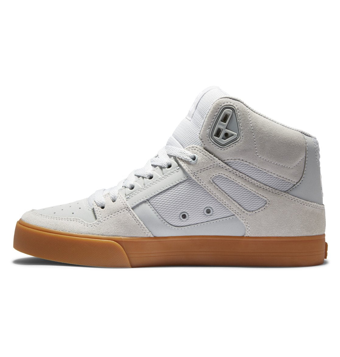 DC Pure High-Top Men Sneakers Grey | US-7065FYH