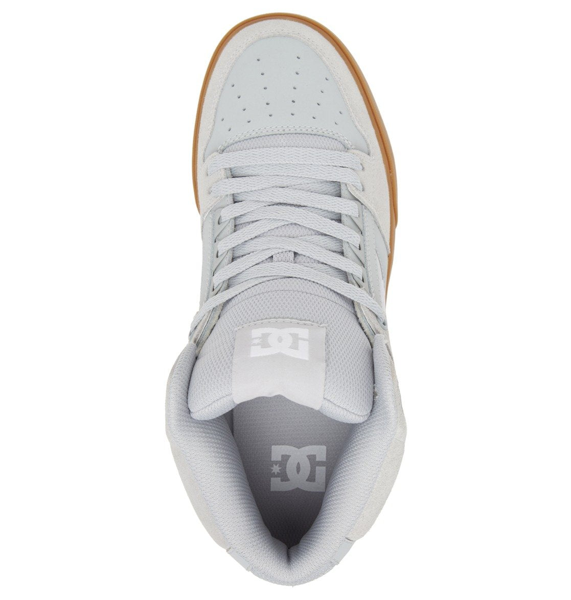 DC Pure High-Top Men Sneakers Grey | US-7065FYH