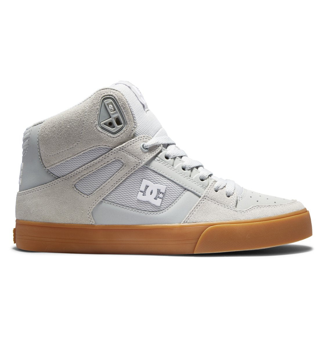 DC Pure High-Top Men Sneakers Grey | US-7065FYH