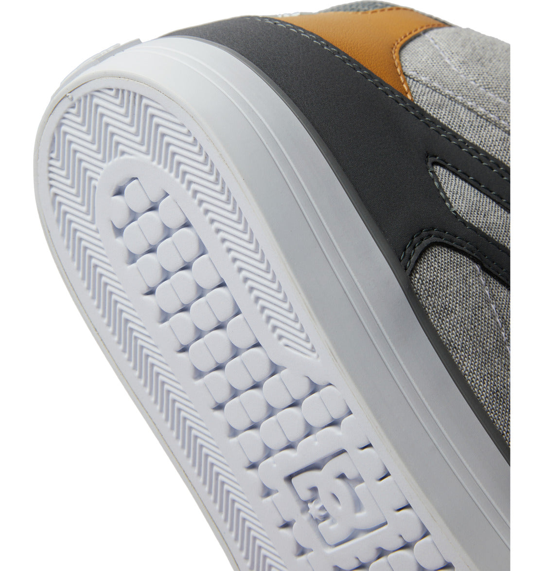 DC Pure High-Top Men Sneakers Grey / White | US-1487VPF