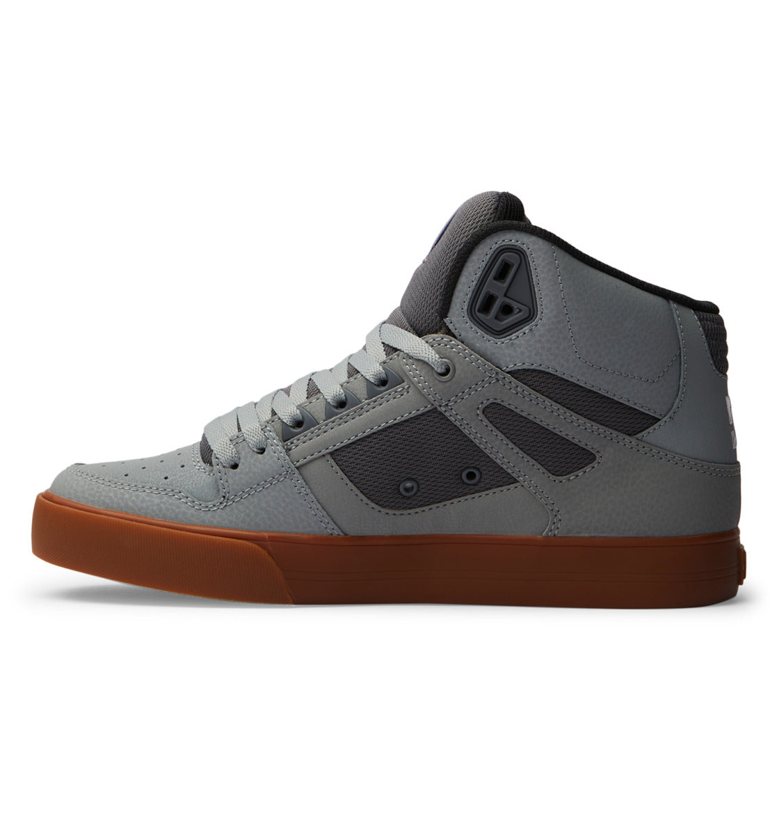 DC Pure High-Top Men Sneakers Grey / White / Grey | US-3560VMQ