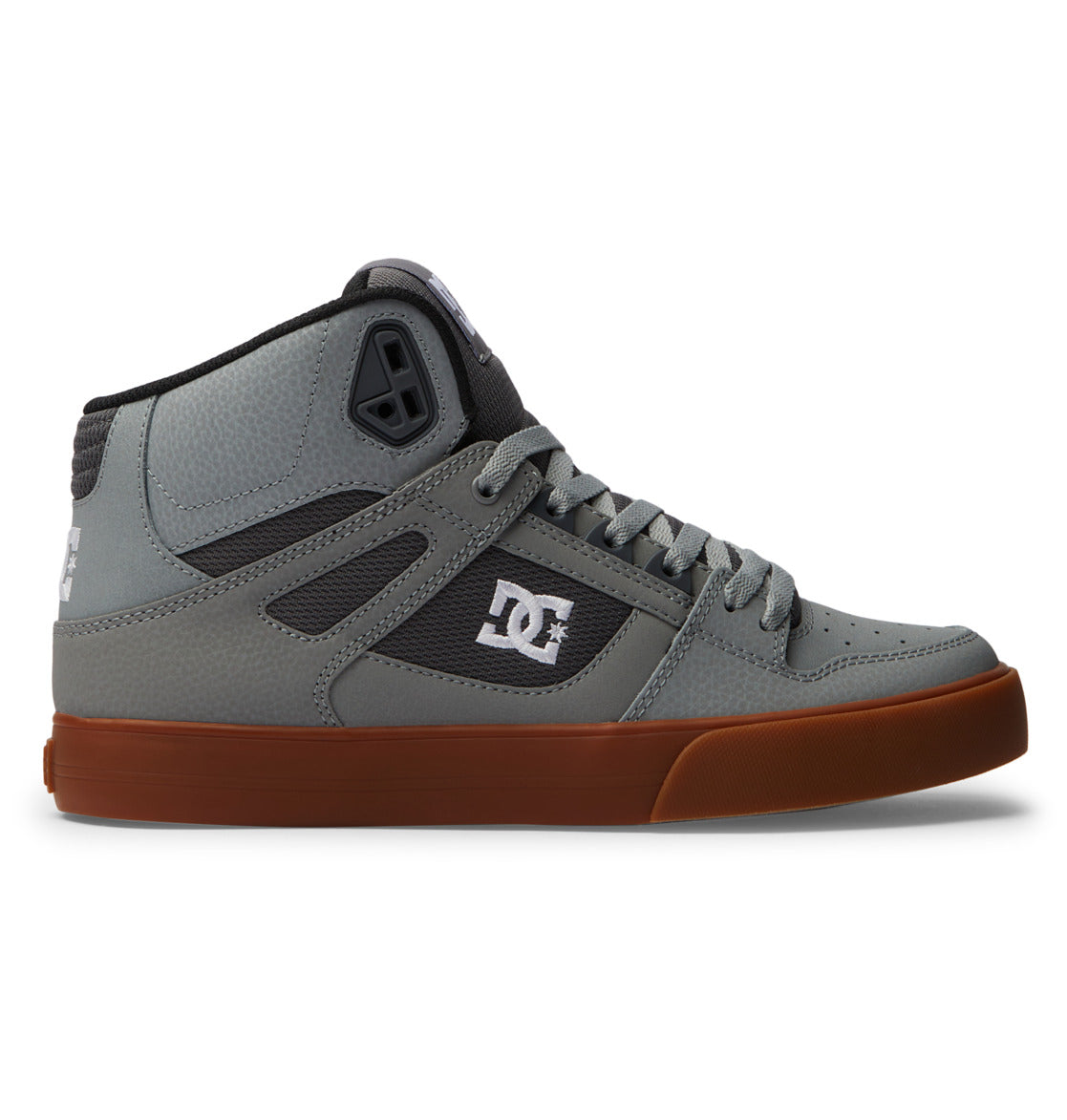 DC Pure High-Top Men Sneakers Grey / White / Grey | US-3560VMQ