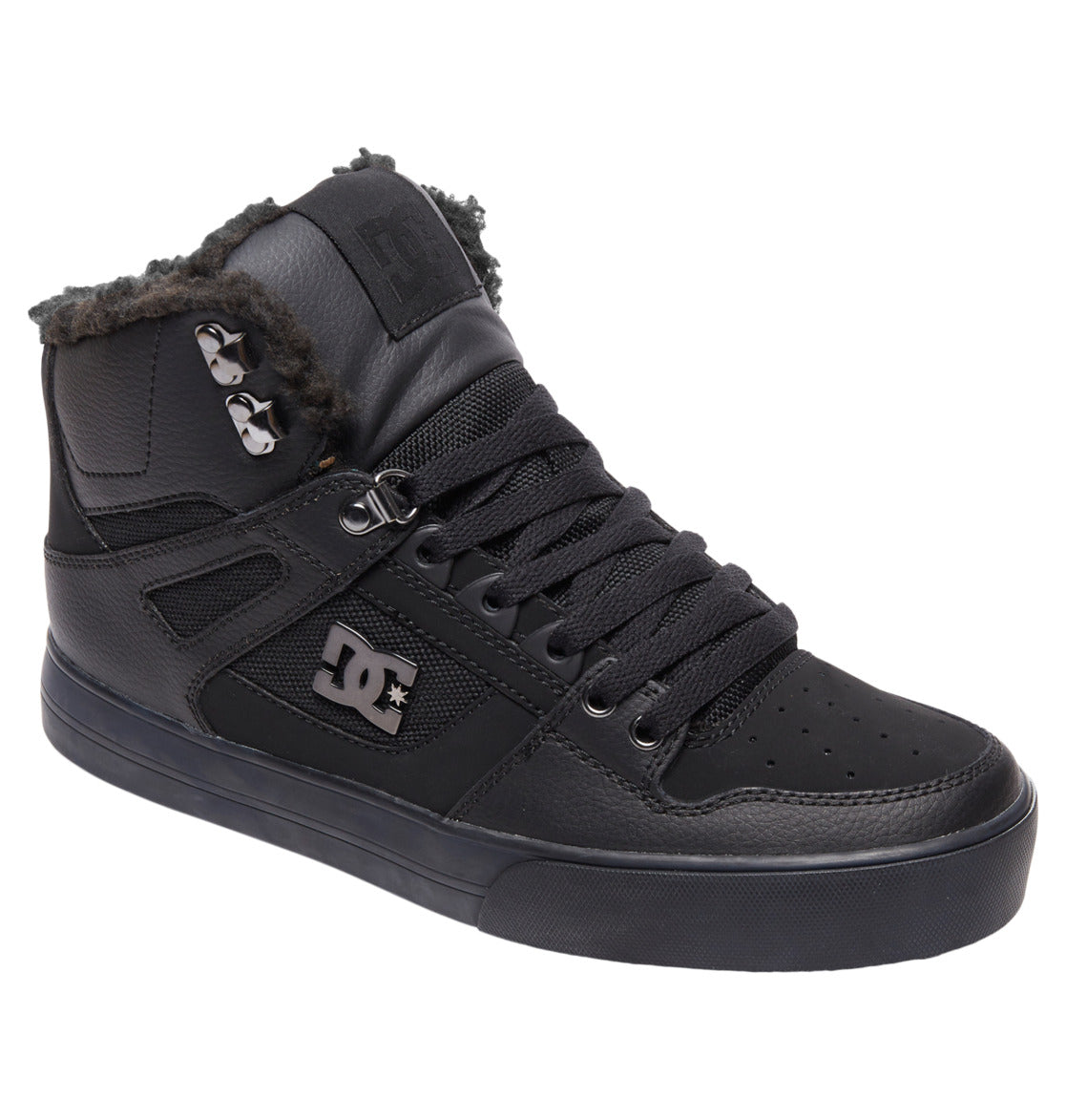 DC Pure High-Top Men Winter Boots Black | US-9146ARM