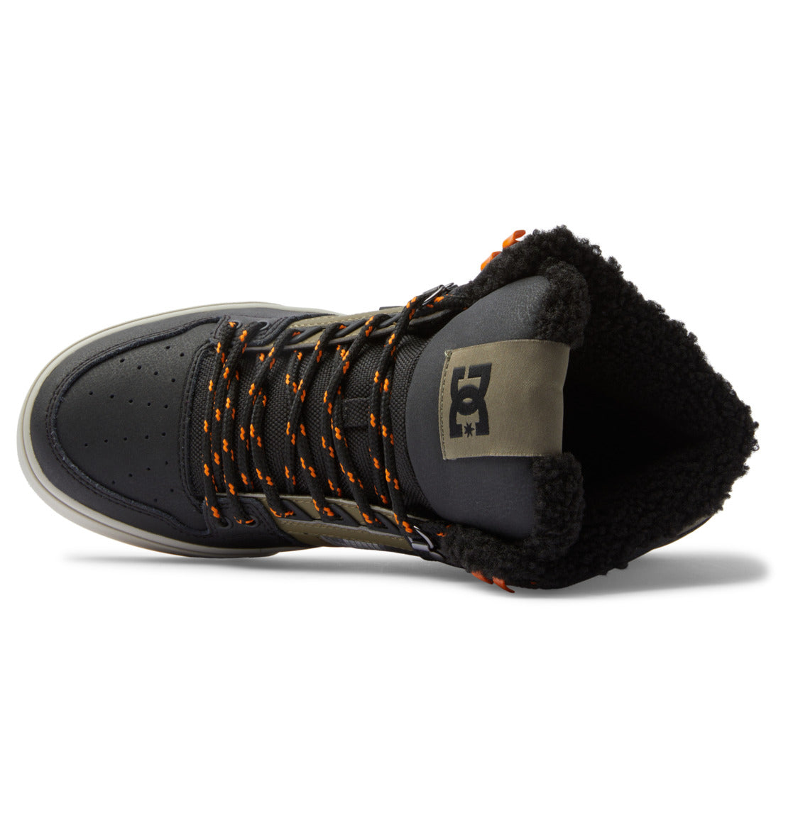 DC Pure High-Top Men Winter Boots Black / Green | US-5192GIE