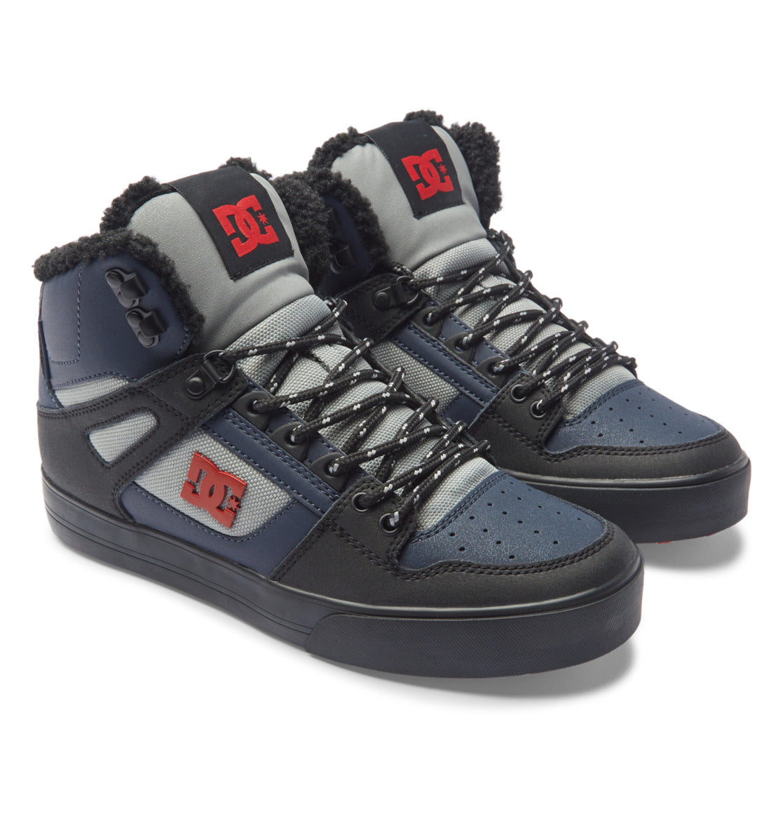 DC Pure High-Top Men Winter Boots Navy / Black | US-8713SRV