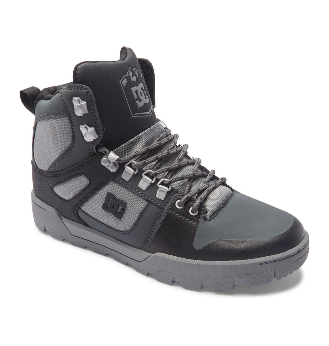 DC Pure High-Top Water-Resistant Men Winter Boots Black / Grey / Black | US-5972OGQ