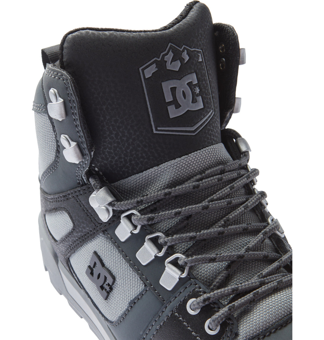 DC Pure High-Top Water-Resistant Men Winter Boots Black / Grey / Black | US-5972OGQ