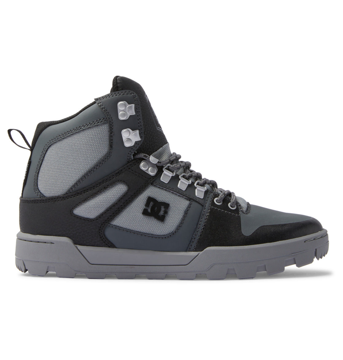 DC Pure High-Top Water-Resistant Men Winter Boots Black / Grey / Black | US-5972OGQ