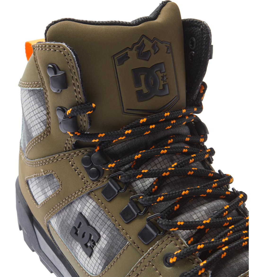 DC Pure High-Top Water-Resistant Men Winter Boots Olive / Black | US-5781RTA