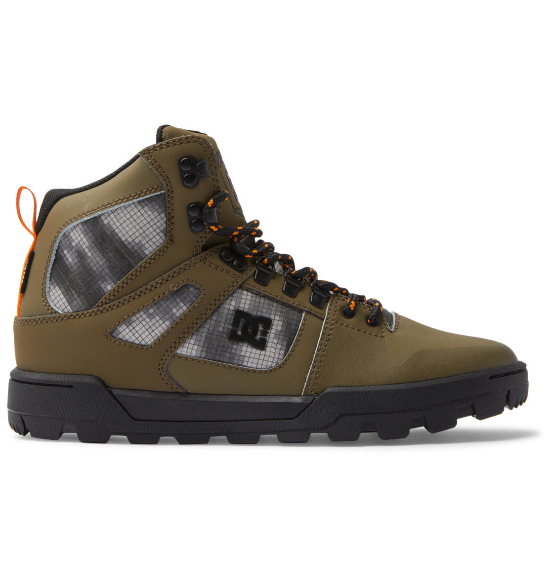 DC Pure High-Top Water-Resistant Men Winter Boots Olive / Black | US-5781RTA