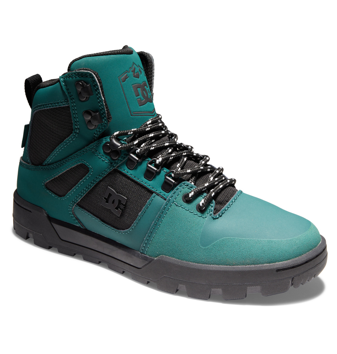 DC Pure High-Top Water-Resistant Men Winter Boots Deep Green | US-6203EQF