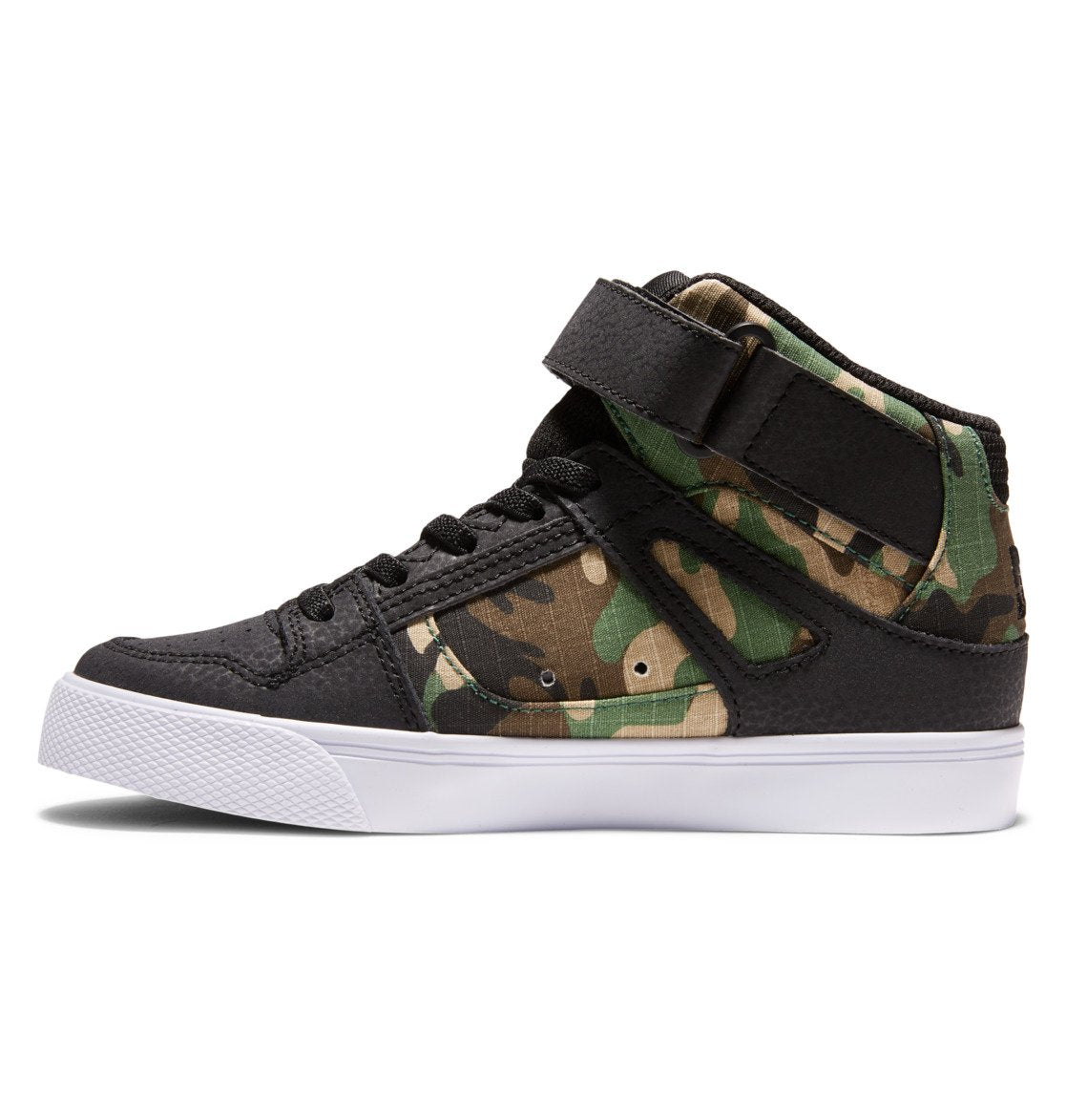 DC Pure High Elastic Lace High-Top Kids' Sneakers Black Camo | US-0329QSO