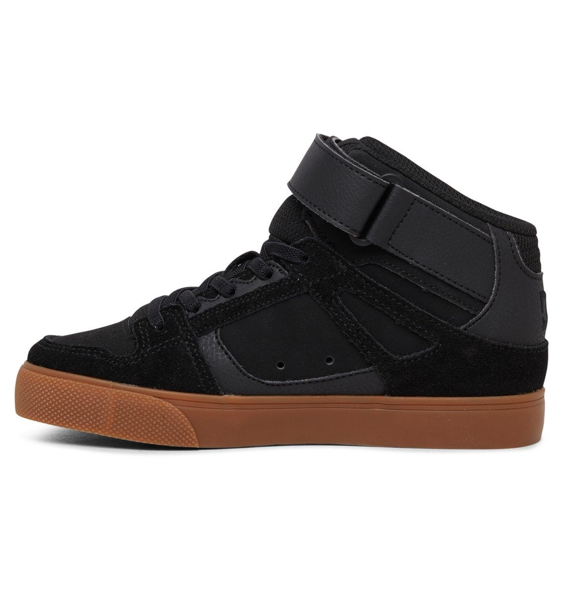 DC Pure High Elastic Lace High-Top Kids' Sneakers Black | US-3598PGQ