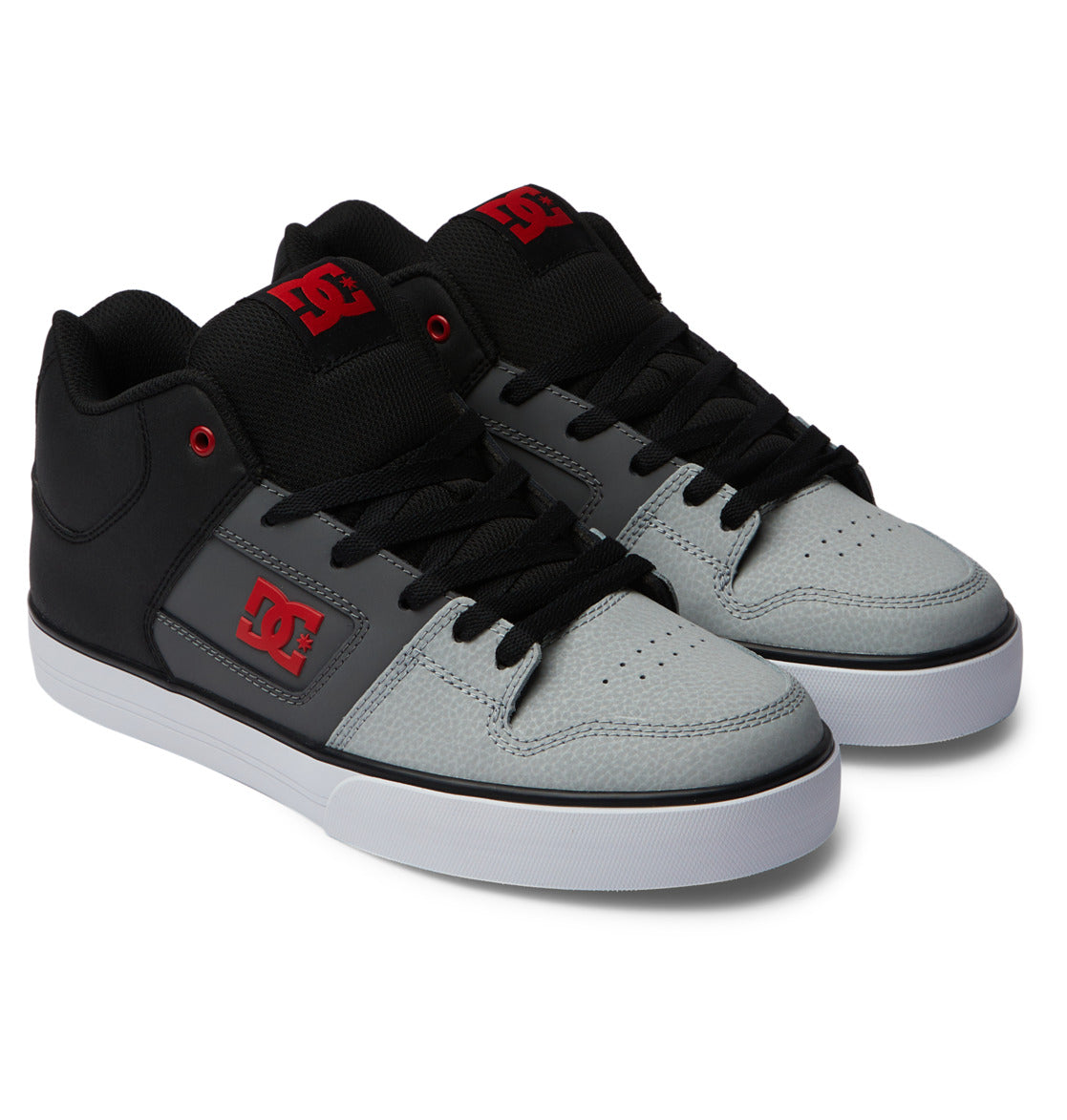 DC Pure MID Mid-Top Men Sneakers Black / Grey | US-4539MYO