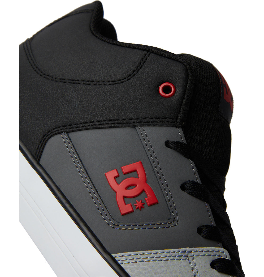 DC Pure MID Mid-Top Men Sneakers Black / Grey | US-4539MYO