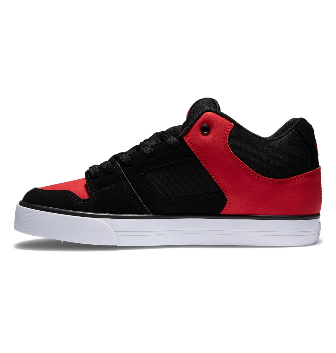 DC Pure MID Mid-Top Men Sneakers Black / Red | US-0497DIO