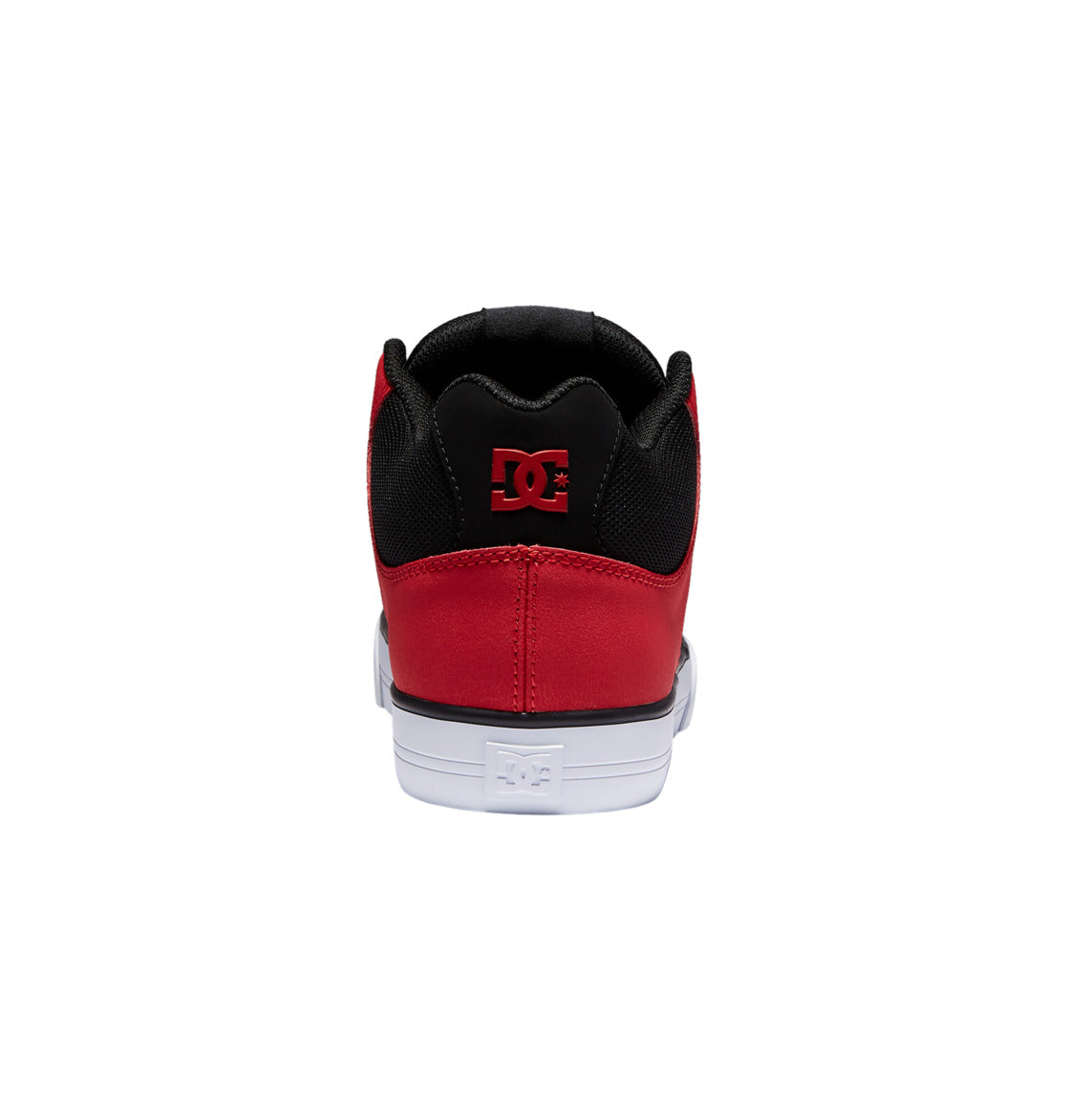 DC Pure MID Mid-Top Men Sneakers Black / Red | US-0497DIO