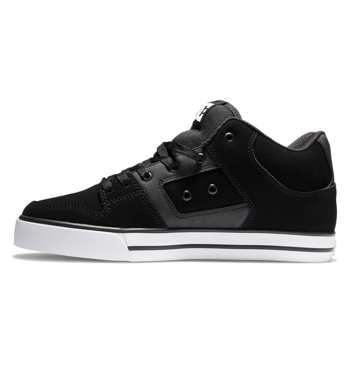 DC Pure MID Mid-Top Men Sneakers Black / White | US-8047MRA