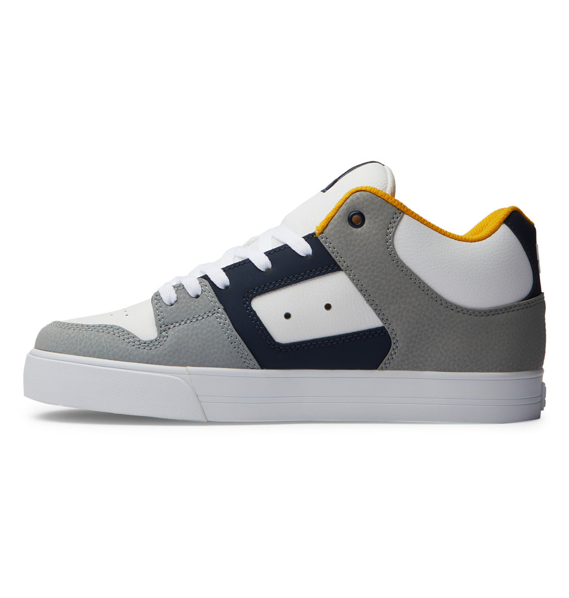 DC Pure MID Mid-Top Men Sneakers White / Navy | US-9186VQO