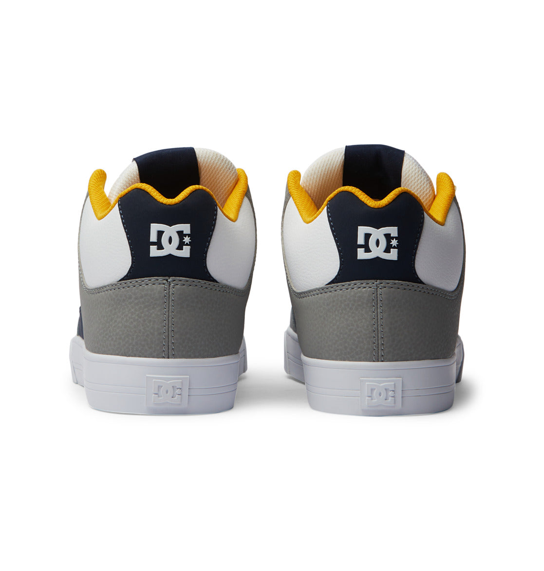 DC Pure MID Mid-Top Men Sneakers White / Navy | US-9186VQO