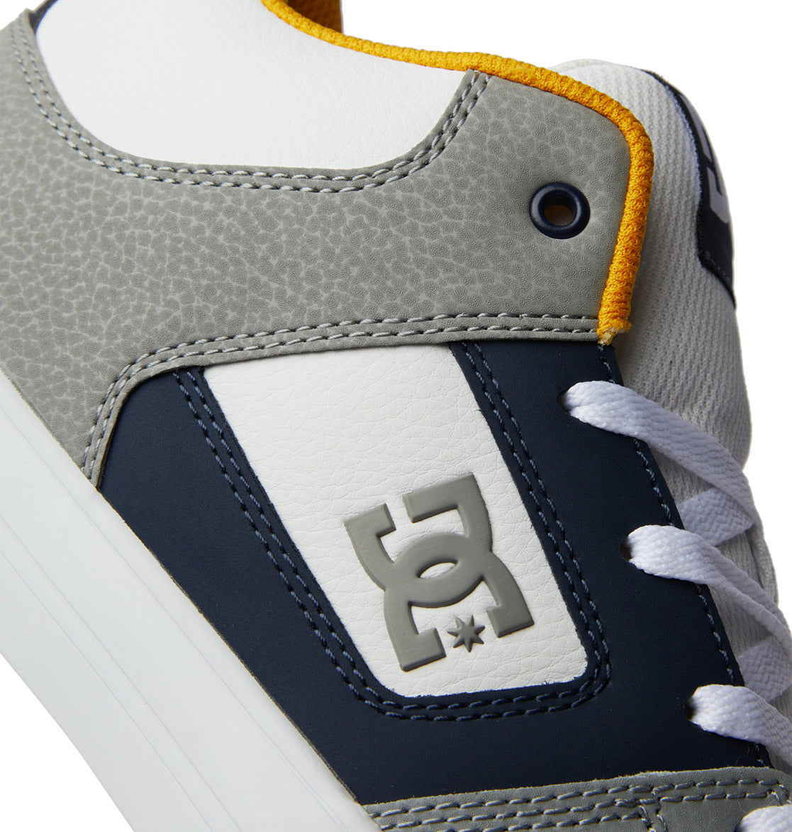 DC Pure MID Mid-Top Men Sneakers White / Navy | US-9186VQO