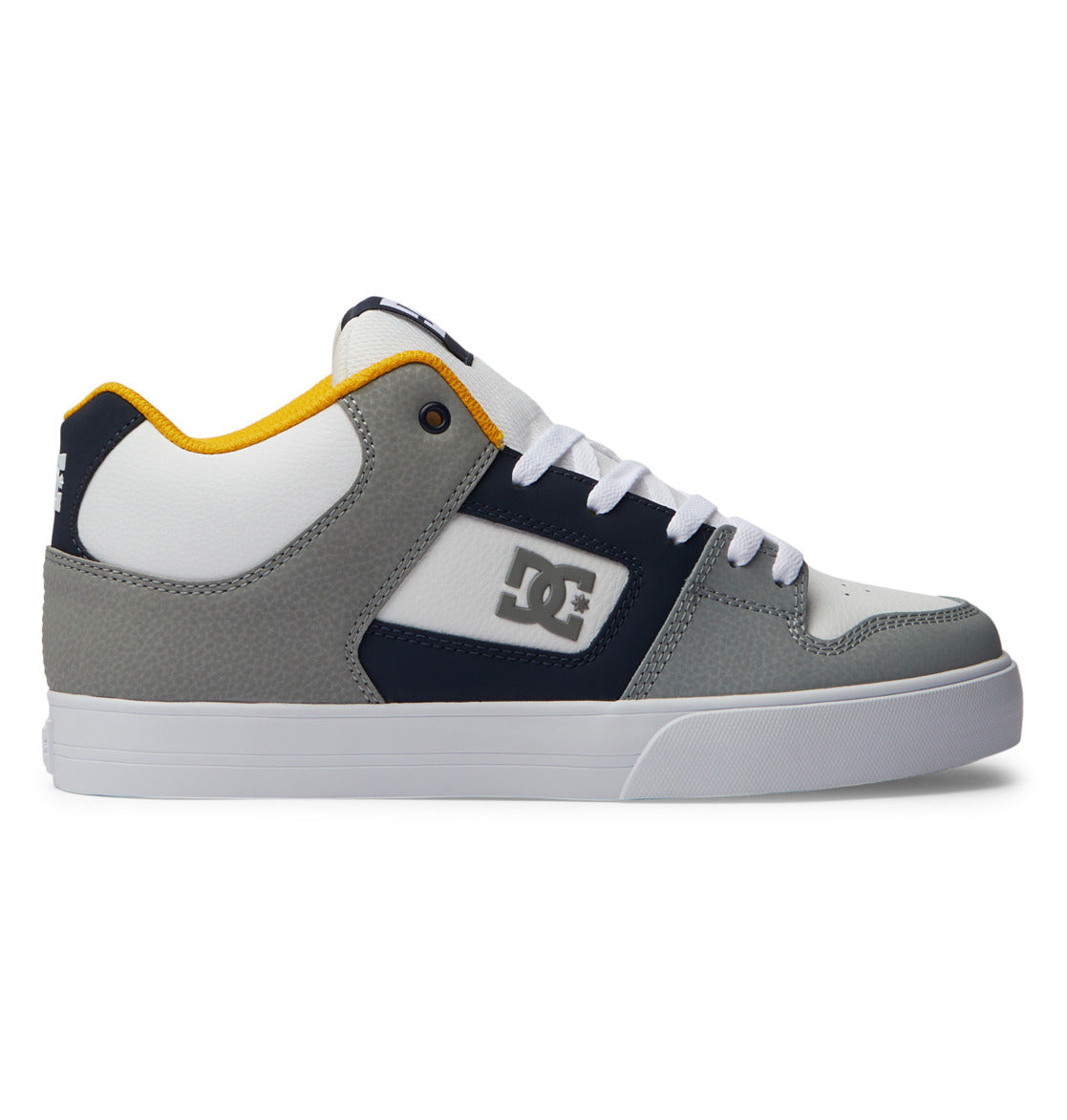 DC Pure MID Mid-Top Men Sneakers White / Navy | US-9186VQO