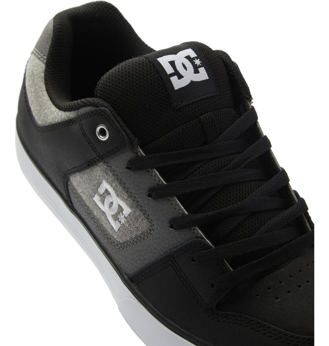 DC Pure Men Sneakers Black / White | US-9087RZV