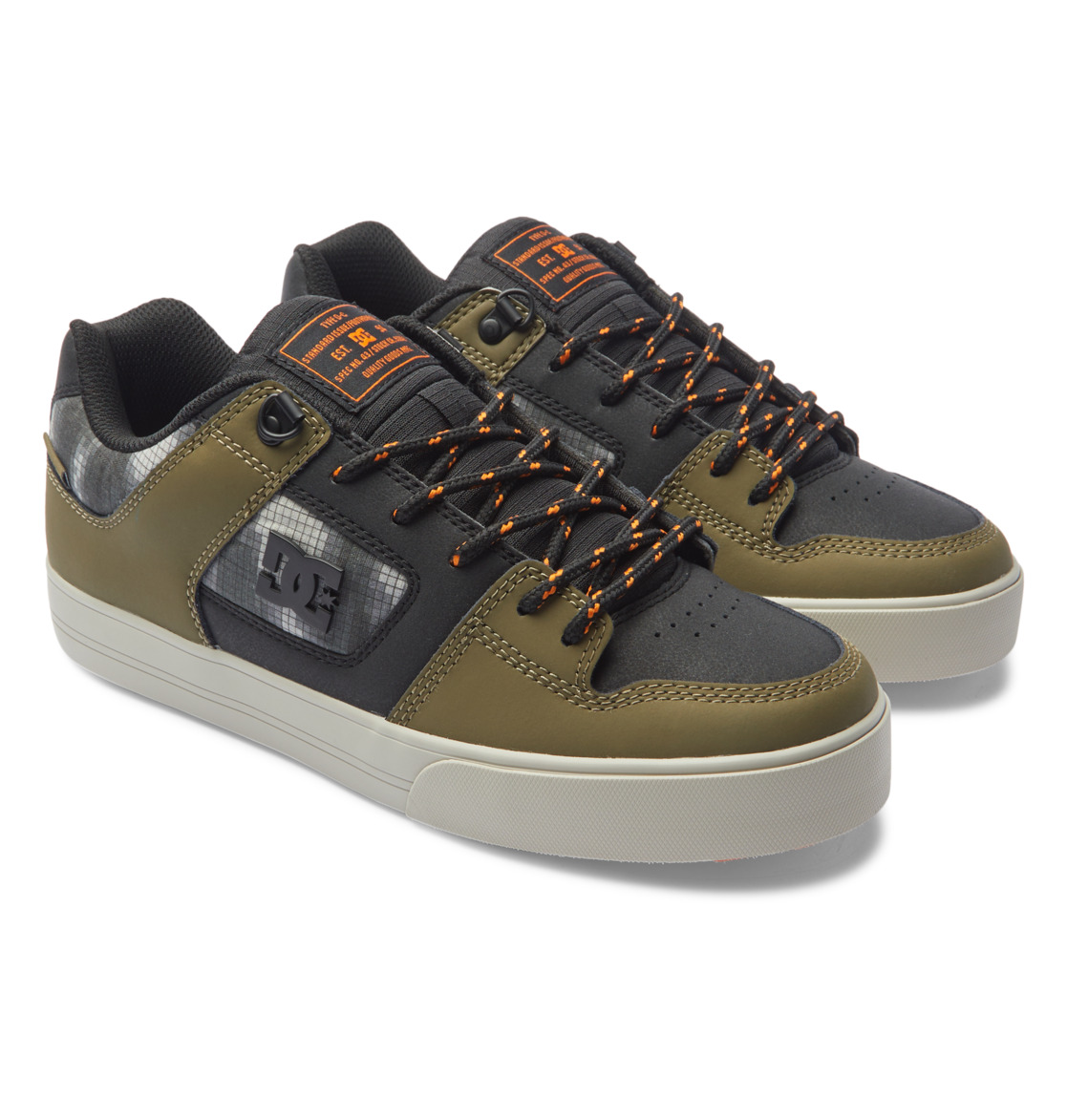 DC Pure WNT Winterised Men Sneakers Black / Olive | US-2341FWH