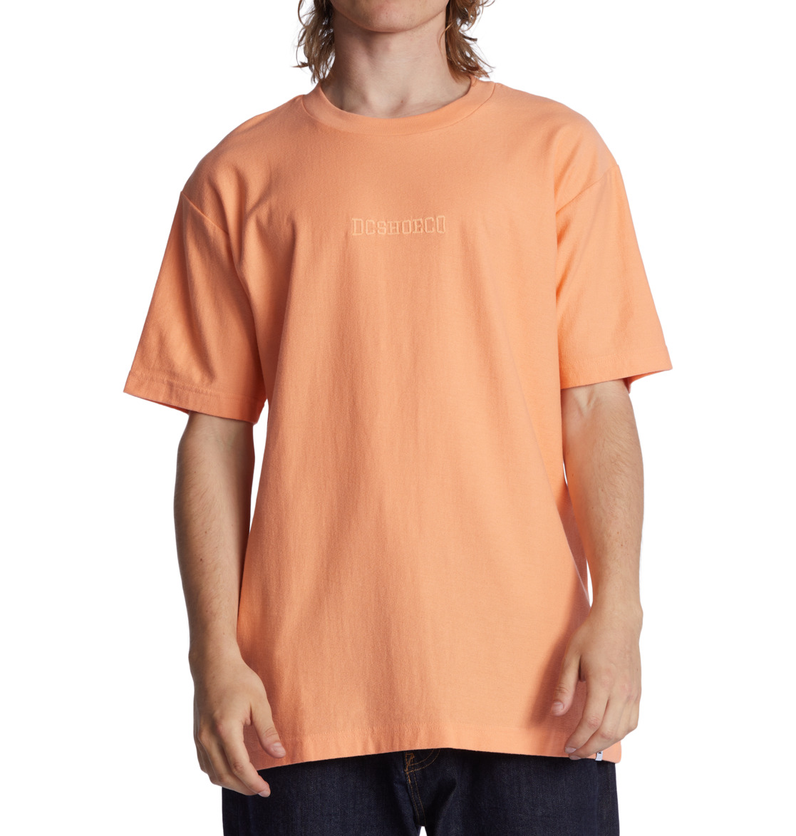 DC Raddled Crew Men T-Shirt Orange | US-8032HDT