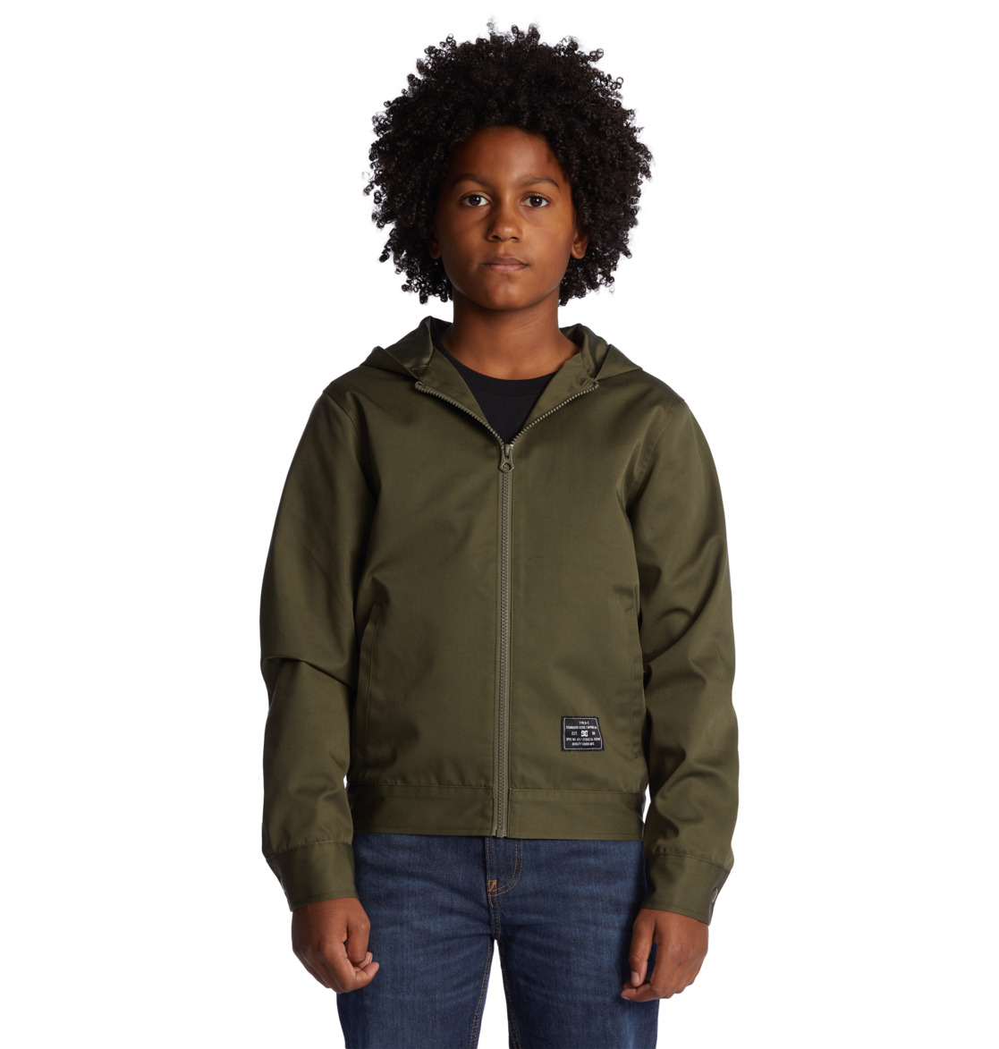 DC Rebound Lightweight Hooded Kids' Jackets Dark Green | US-3840NGL