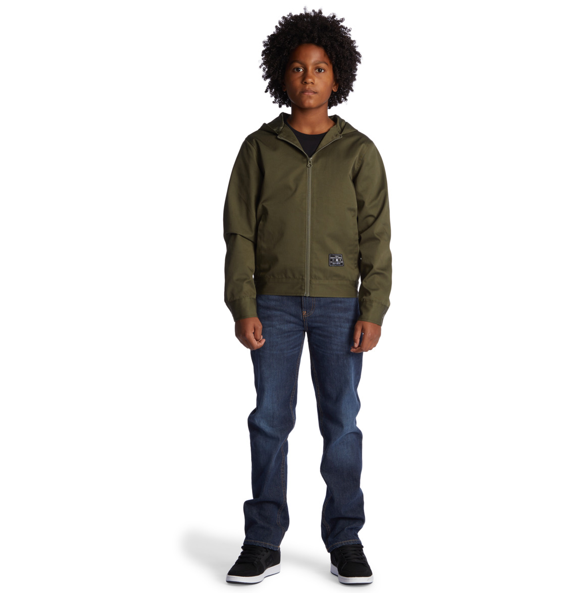 DC Rebound Lightweight Hooded Kids' Jackets Dark Green | US-3840NGL