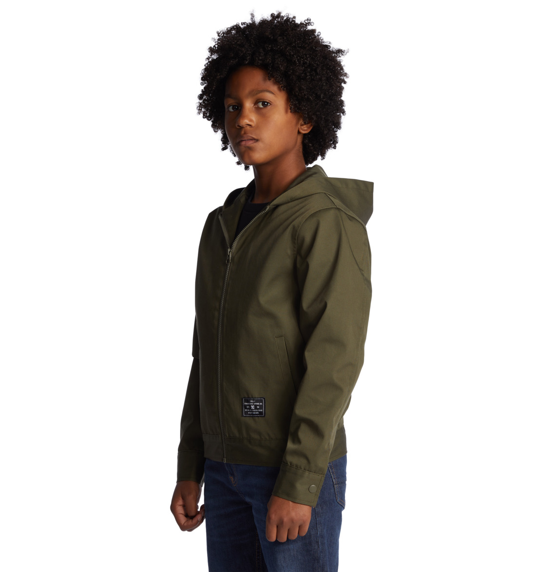 DC Rebound Lightweight Hooded Kids' Jackets Dark Green | US-3840NGL